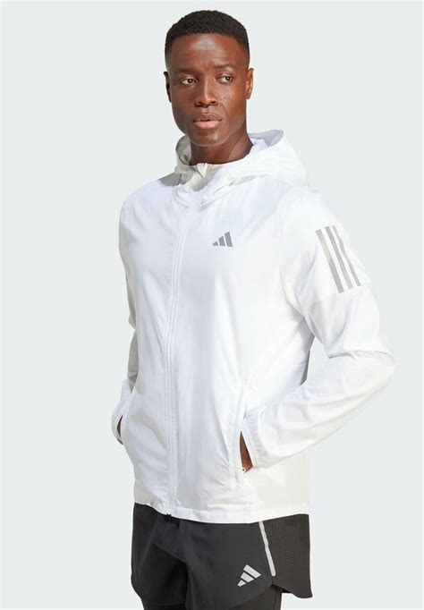 adidas laufjacke herren weiß|Adidas Own the Run Jacke White .